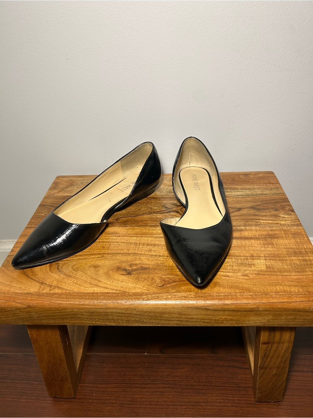 Black Pointed Flats